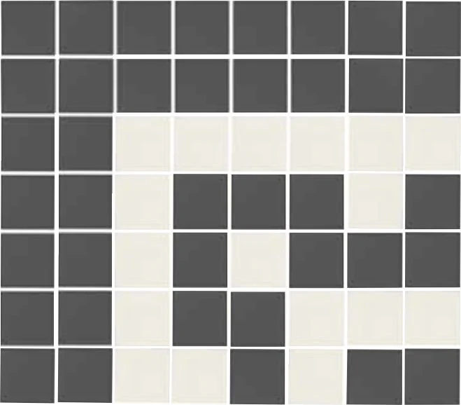 Codex Border | 1 x 1 Unglazed Porcelain | Pinnacle Square Border - Image 2