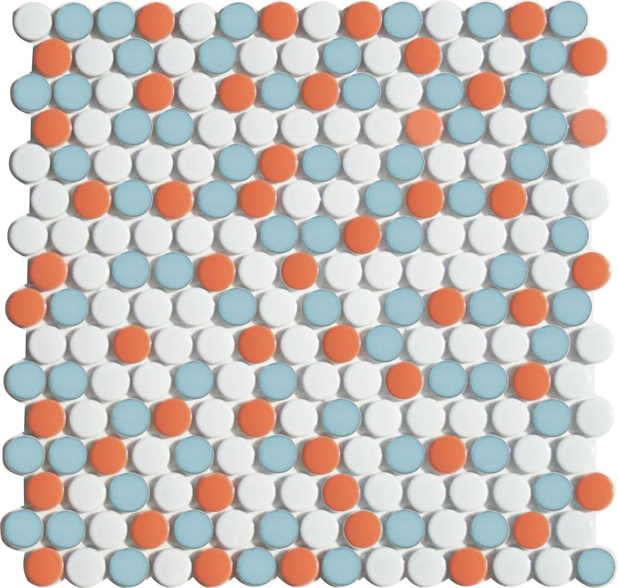 Lyric POP | Glazed Porcelain Penny Round Tile Blends - Image 11